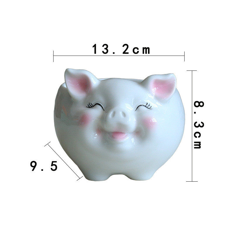 Simple Nordic Cartoon Animal Succulent Flower Pot Ceramic Decorative Ornaments - Image 10