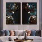 Animal Print Art Wall Painting Living Room Decor
