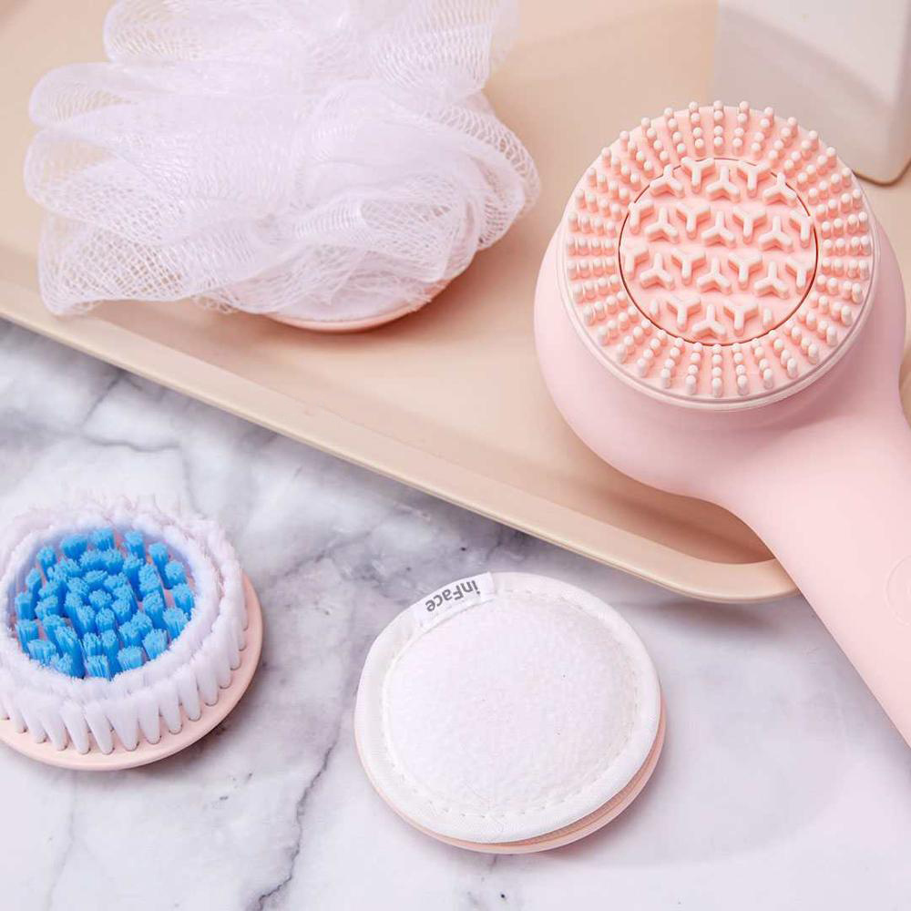 Inface Shower Instrument Full Automatic Massage Electric Back Mud Rubbing Shower Brush - Image 3