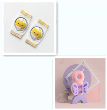 Baby Knee Pads Cartoon Accessories Doll Elbow Pads Baby Learning Set - Image 4