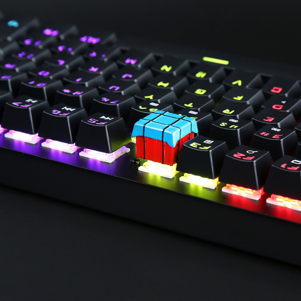 Personalized Mechanical Keyboard Single ESC Keycap 104 Key Color ABS Metal Chicken Game Keycap Satellite Shaft Cap - Image 5