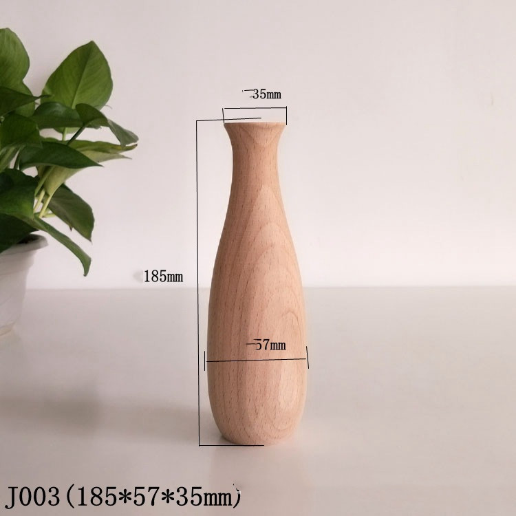 Home Simple Decoration Wooden Vase Office - Image 6