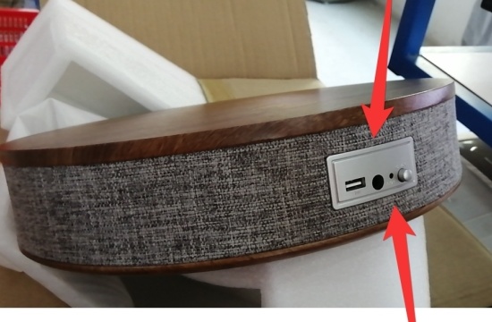 Bluetooth Speaker Small Coffee Table Wireless Charging Creative Small Round Table - Image 3