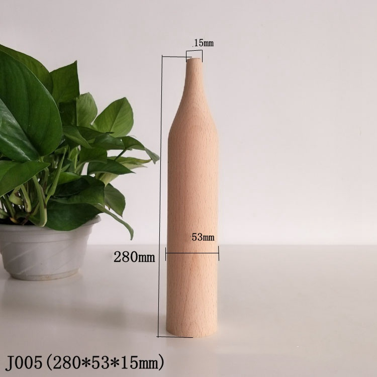 Home Simple Decoration Wooden Vase Office - Image 4