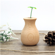 Home Simple Decoration Wooden Vase Office - Image 7