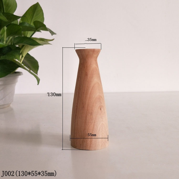 Home Simple Decoration Wooden Vase Office - Image 2