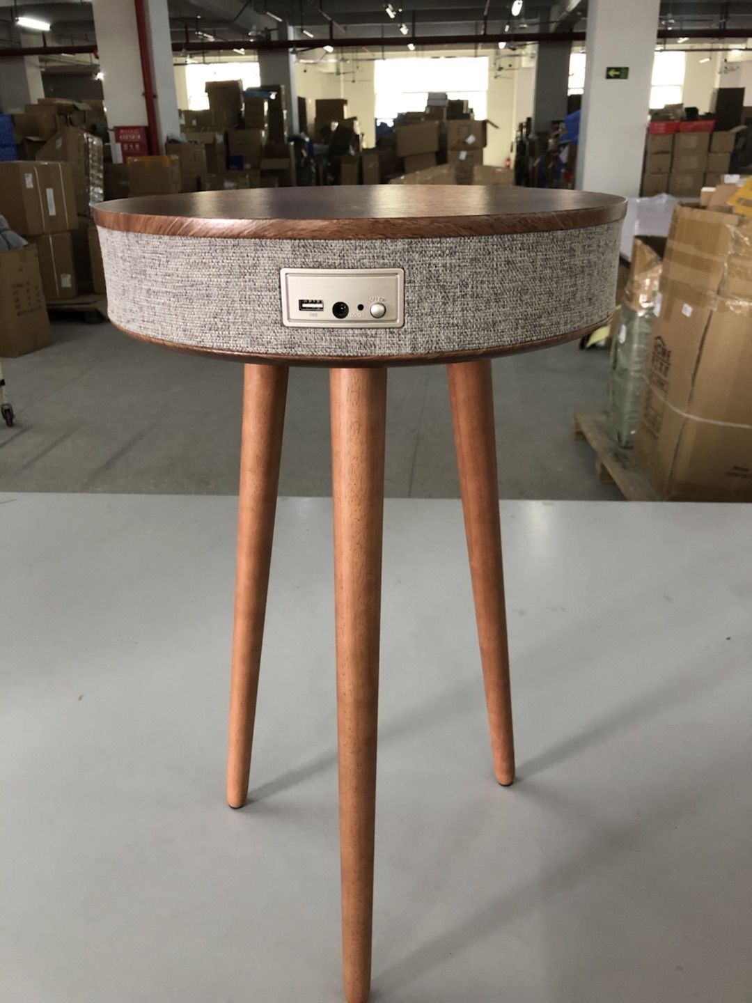 Bluetooth Speaker Small Coffee Table Wireless Charging Creative Small Round Table - Image 5