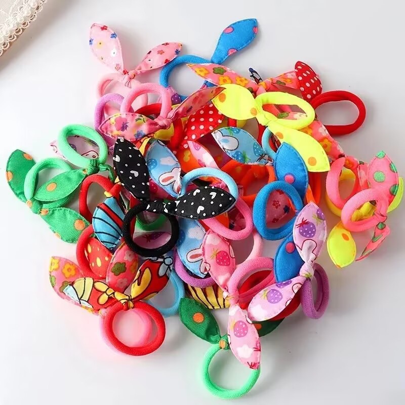 High Elastic Hair Band Children Cute Rabbit Ears Hair Accessories - Image 8