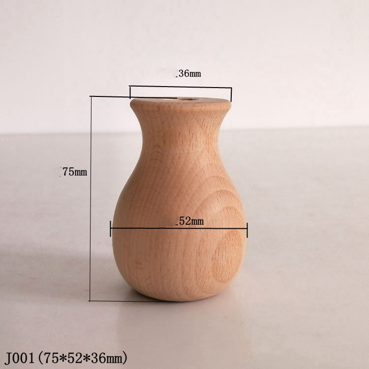Home Simple Decoration Wooden Vase Office - Image 5
