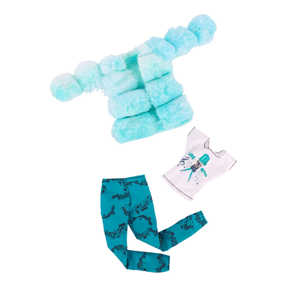 Babi Doll's Clothing Accessories Plush Vest Short-sleeved Coat Two-piece Set - Image 2