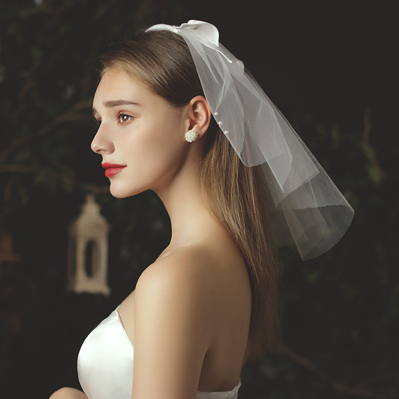 Veil Bowknot Head Accessories Props - Image 3