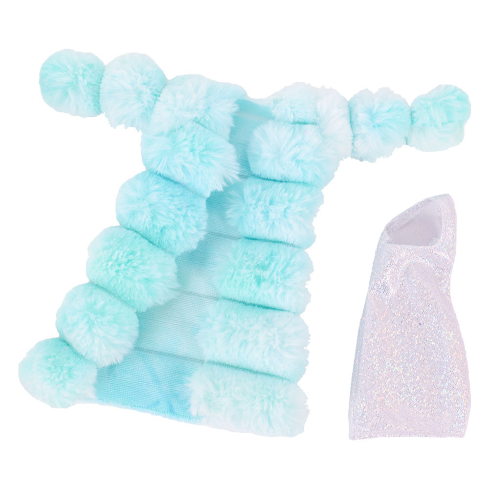 Babi Doll's Clothing Accessories Plush Vest Short-sleeved Coat Two-piece Set - Image 3