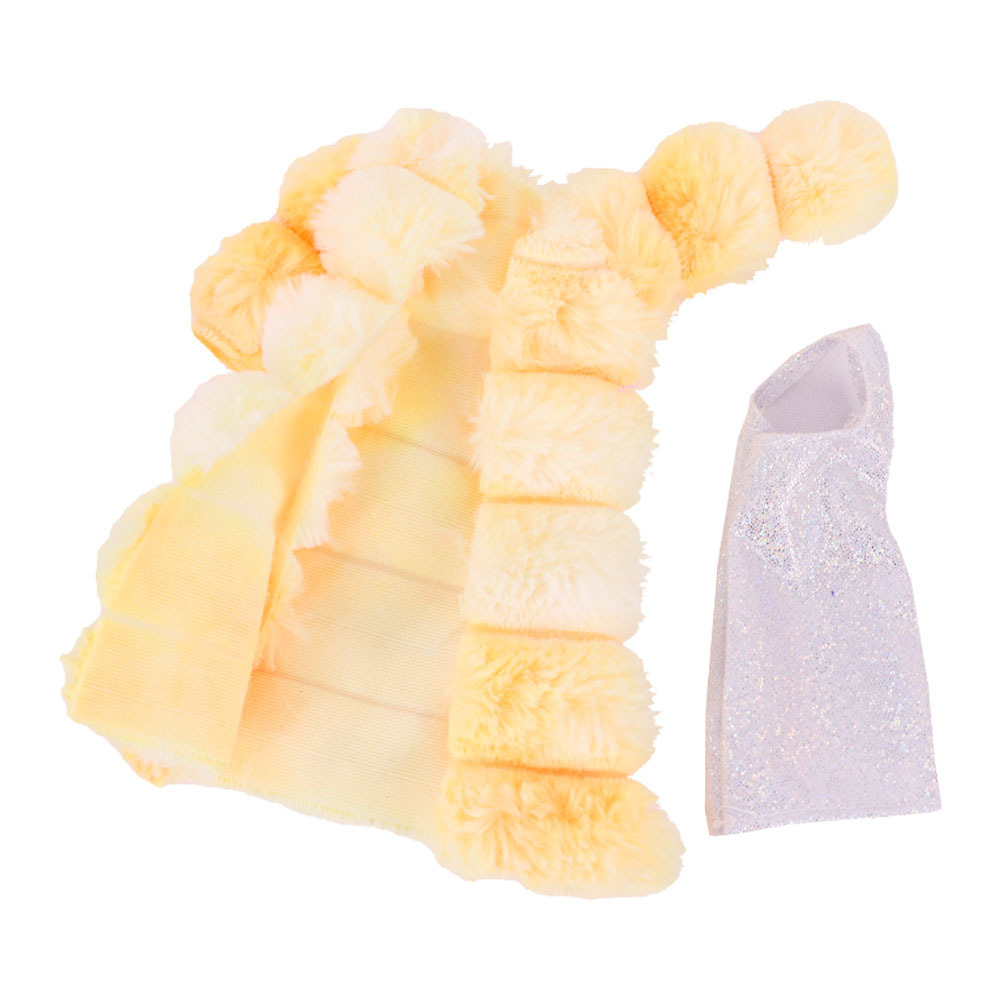Babi Doll's Clothing Accessories Plush Vest Short-sleeved Coat Two-piece Set - Image 9
