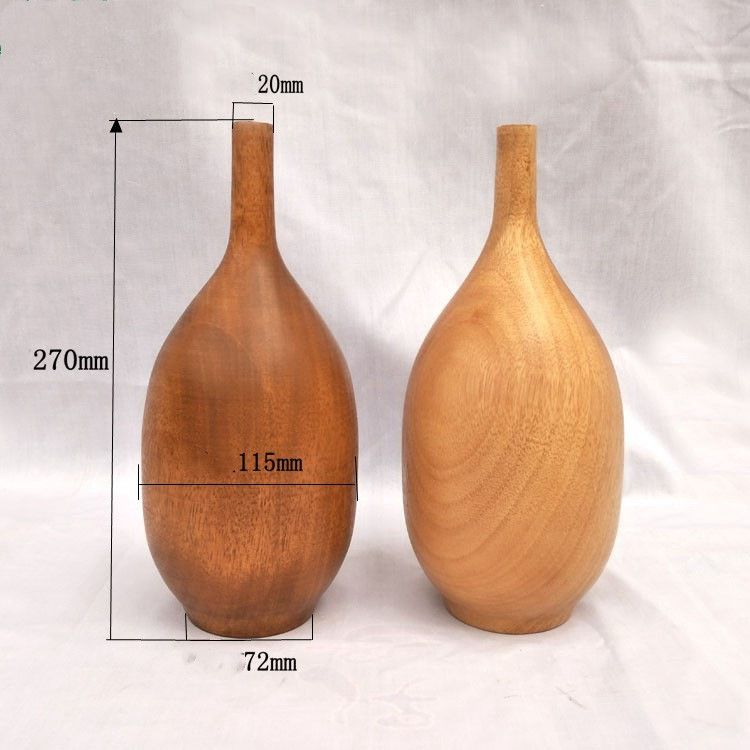 Home Simple Decoration Wooden Vase Office - Image 8