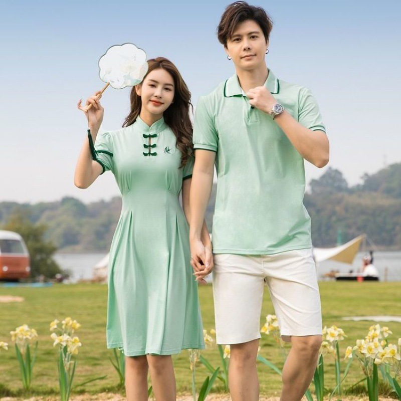 Hanfu Parent-child Clothing Chinese Style Short Sleeve Dress Suit - Image 5