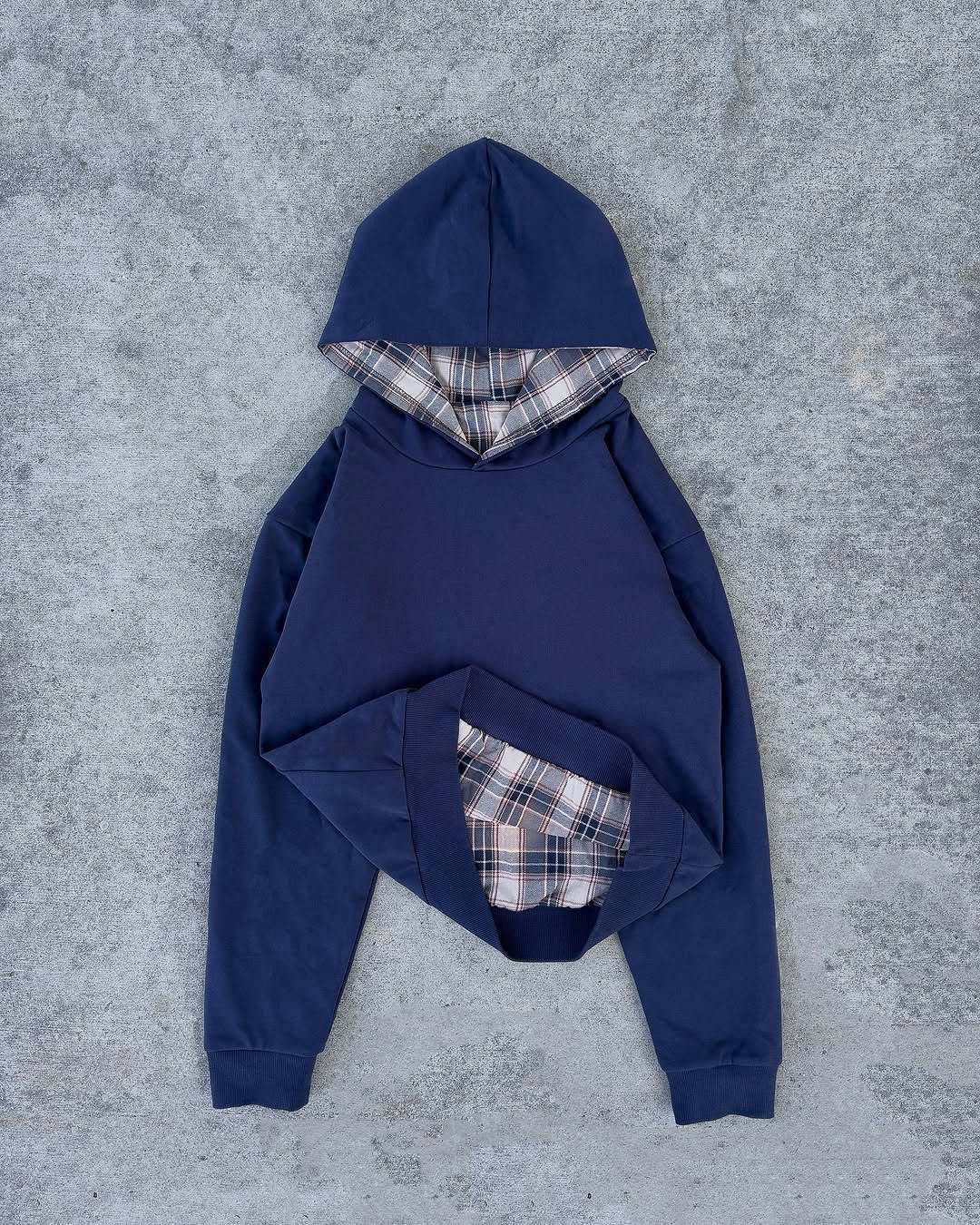 Hip Hop Double-sided Retro Plaid Casual Sweater - Image 8