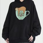 Women's Long Sleeve Hooded Pocket Sweatshirt Casual Sports Raccoon Print Graphic, Women's Sportswear & Clothing