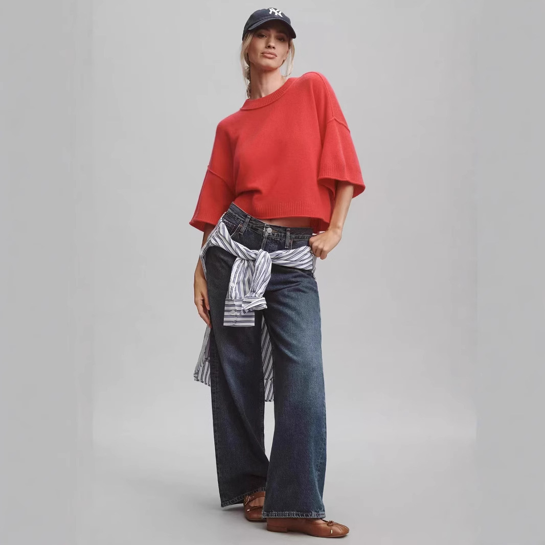 Hot Girl Style Solid Color Short T-shirt - Image 4