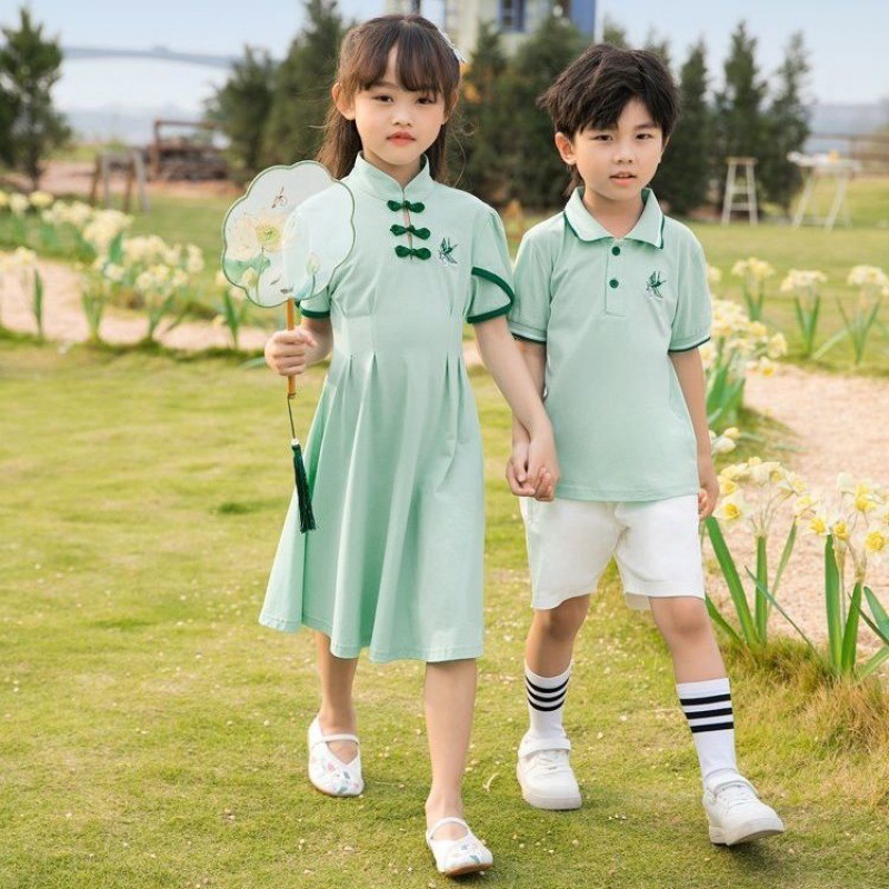 Hanfu Parent-child Clothing Chinese Style Short Sleeve Dress Suit - Image 6