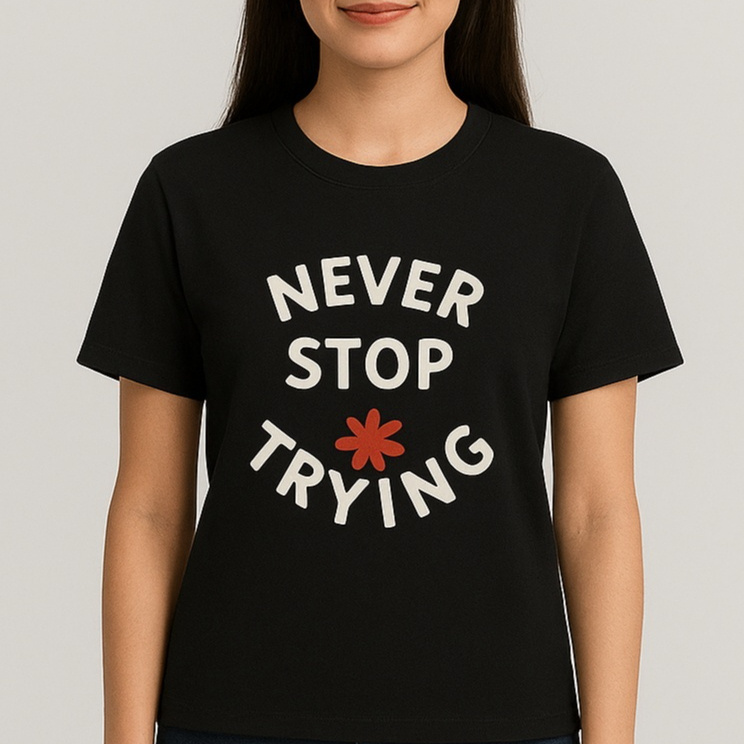 Loose Short Sleeves T-shirt Round Neck