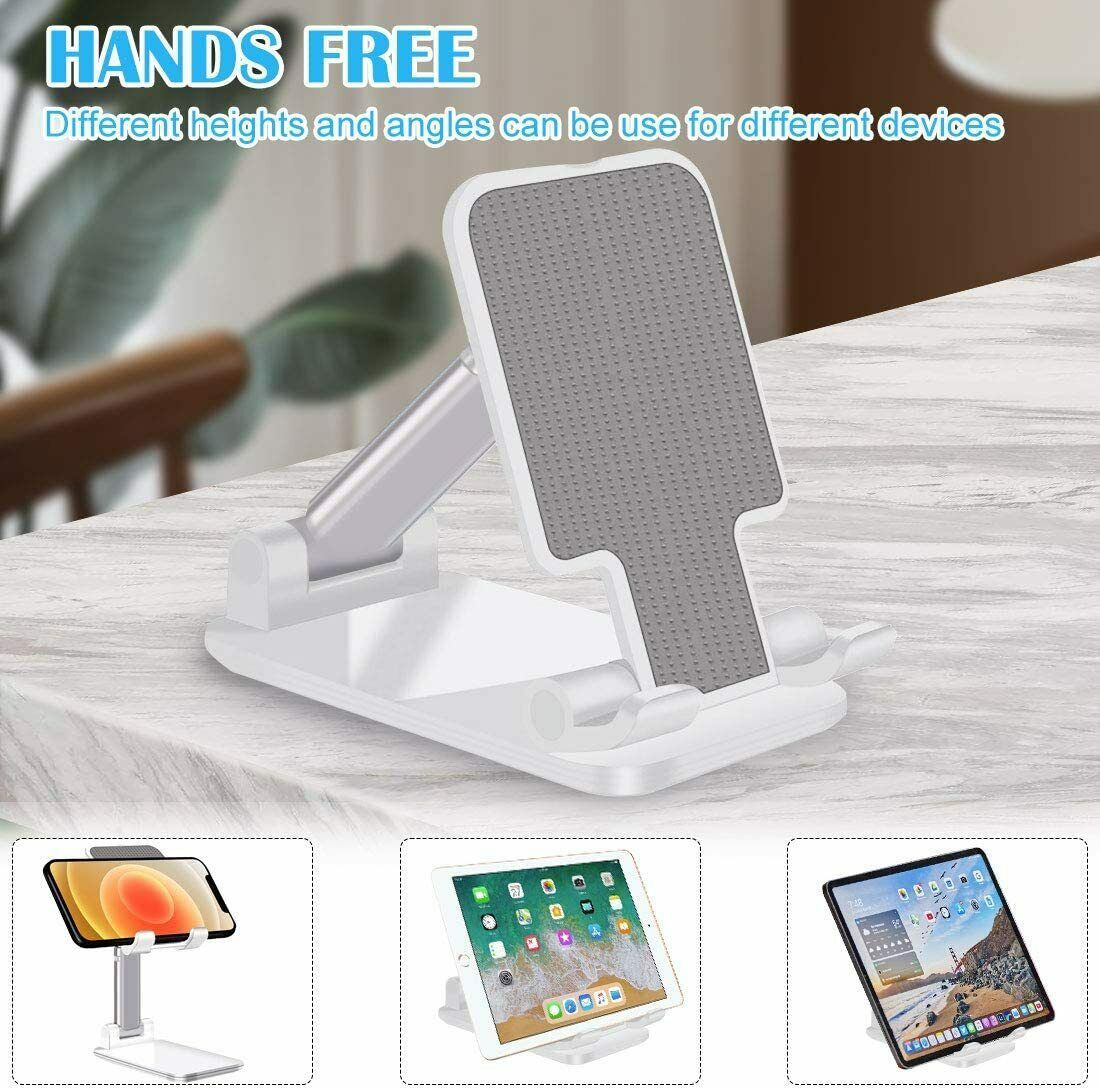 Cell Phone Stand Desktop Holder Tablet Stand Mount Mobile Phone Desktop Tablet Holder Table Cell Foldable Extend Support Desk Mobile Phone Holder Stand - Image 10