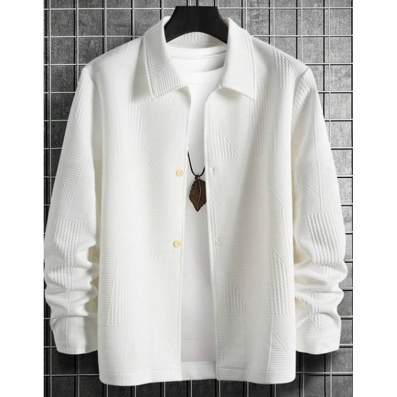 Men's Fashion Comfortable Solid Color Shirt Coat - Image 6