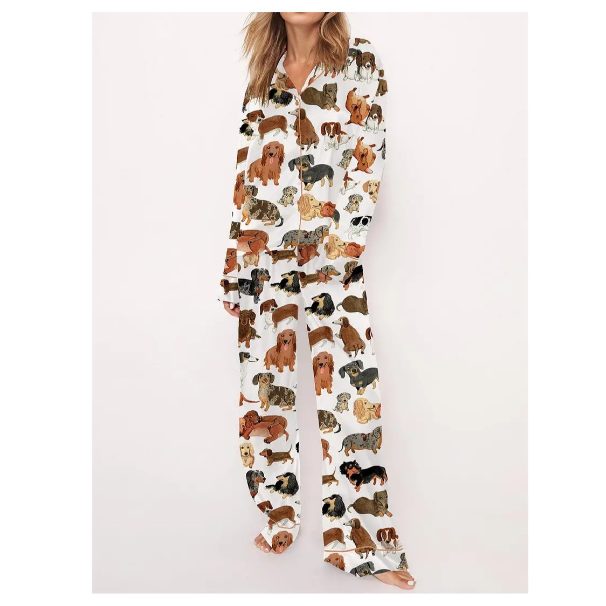 Casual Plus Size Temperament Christmas Tree Printing Suit - Image 6