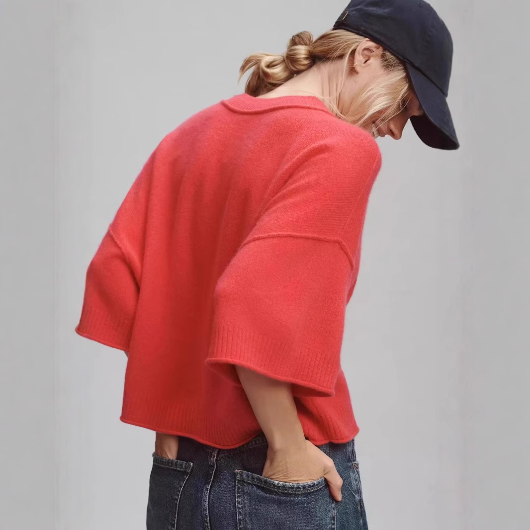 Hot Girl Style Solid Color Short T-shirt - Image 5