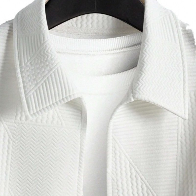 Men's Fashion Comfortable Solid Color Shirt Coat - Image 2