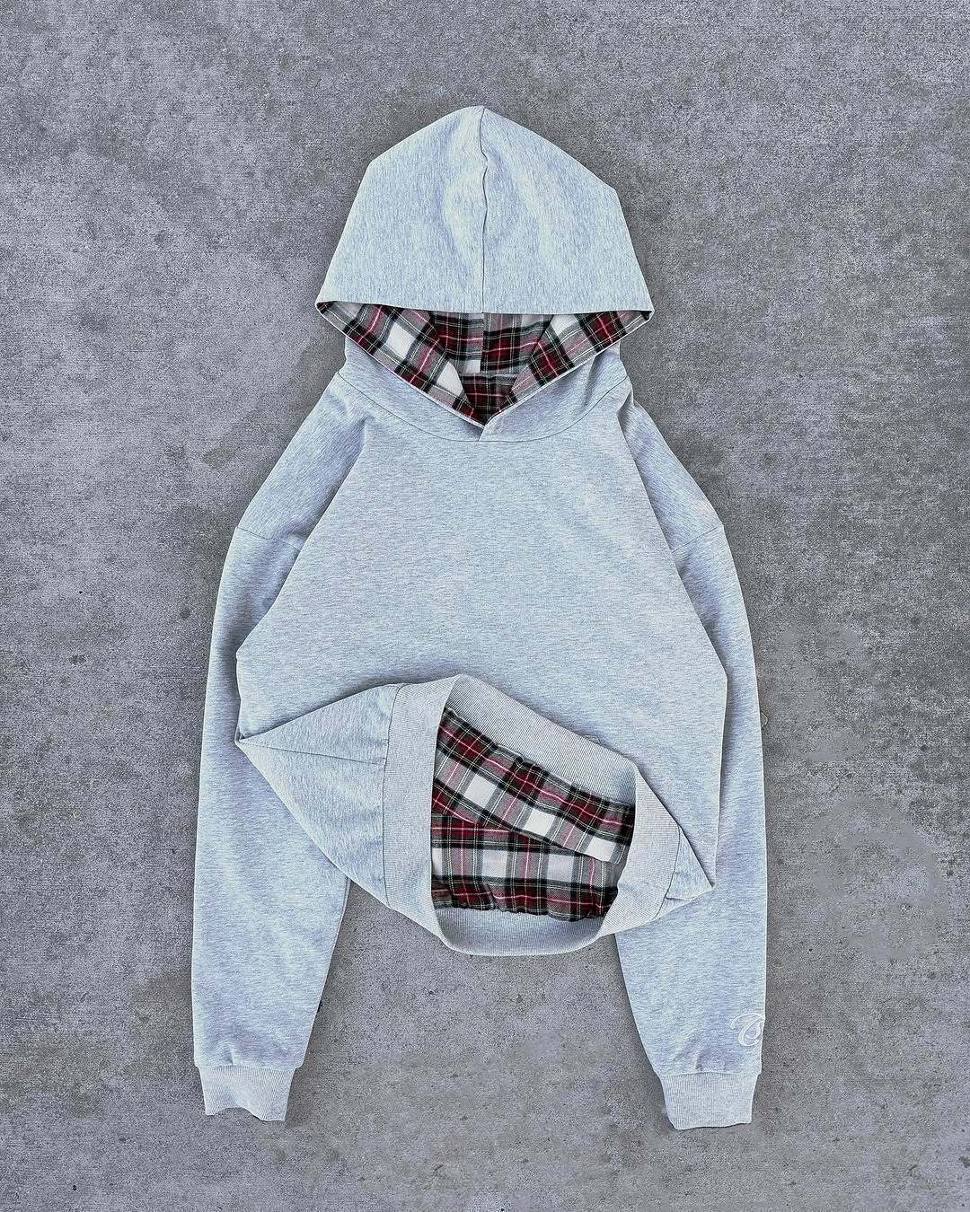 Hip Hop Double-sided Retro Plaid Casual Sweater - Image 3